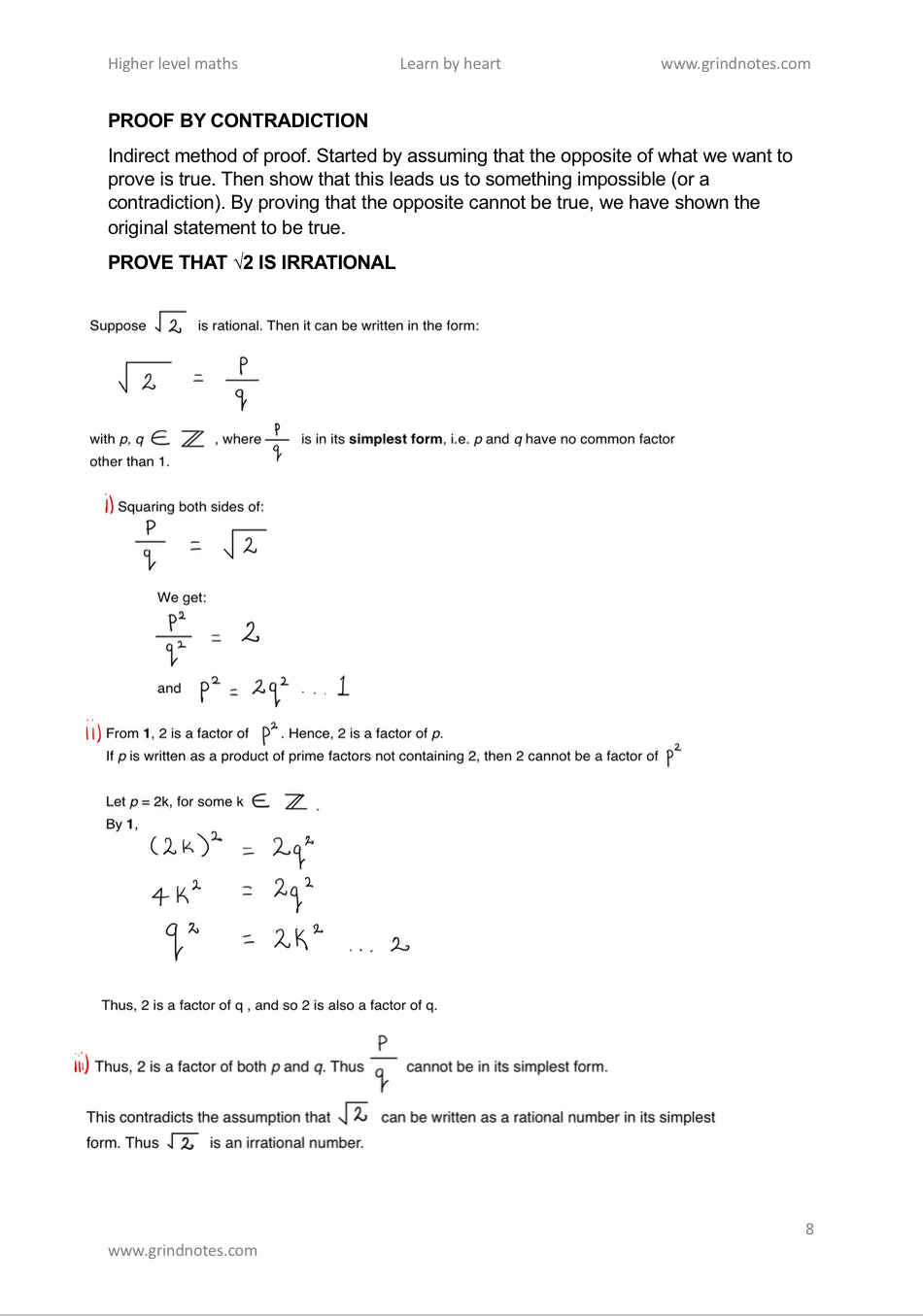 LC Maths - Paper 1 & 2: Complete Learn by Heart Package